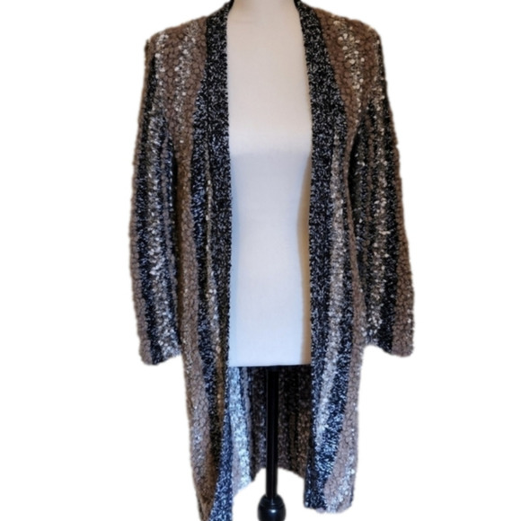 Grandma Popcorn Cardigan Longline Small/Medium - Picture 1 of 5